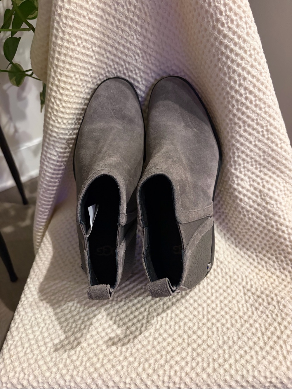 UGG Suede Slip-On Boots